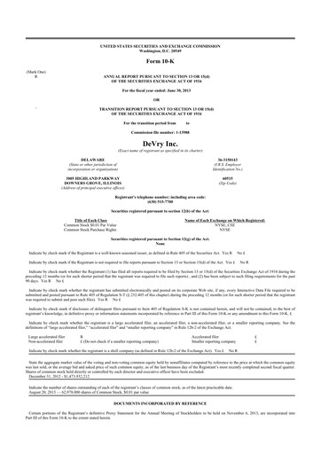 Thumbnail Adtalem Global Education
 10-K Annual Report 2013