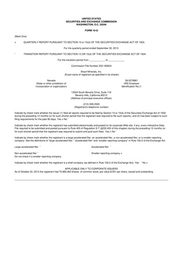 Thumbnail Atlas Lithium 10-Q Quarterly Report FY2013 