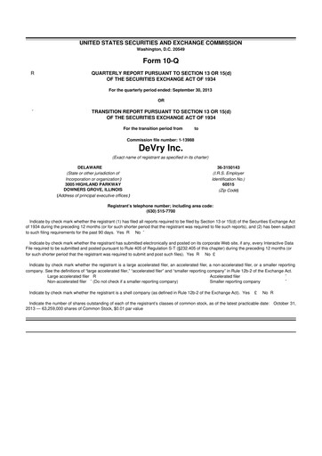 Miniature Adtalem Global Education
 10-Q Rapport trimestriel  