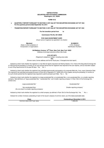 Vorschaubild Lument Finance Trust 10-Q Quartalsbericht  