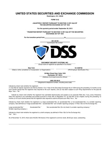 Vorschaubild DSS, Inc. (Document Security Systems) 10-Q Quartalsbericht 2013 