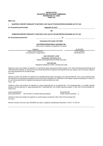 Vorschaubild Xtant Medical 10-Q Quartalsbericht  