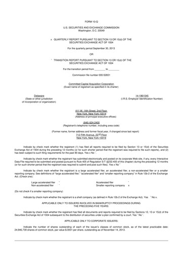 Thumbnail The ONE Group Hospitality 10-Q Quarterly Report FY2013 