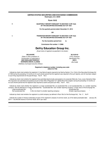 Miniature Adtalem Global Education
 10-Q Rapport trimestriel  