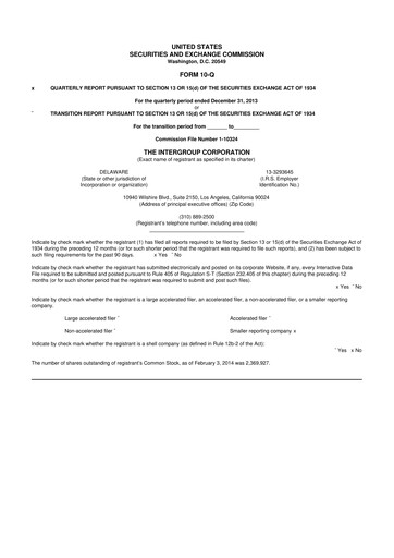 Thumbnail The InterGroup Corporation 10-Q Quarterly Report FY2014 
