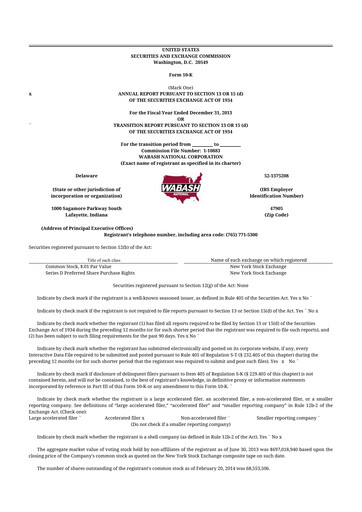 Thumbnail Wabash National
 10-K Annual Report 2013