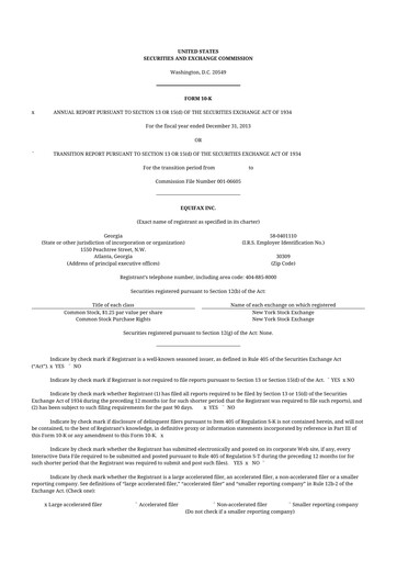Thumbnail Equifax 10-K Annual Report 2013