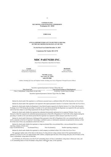 Thumbnail Stagwell 10-K Annual Report 2013