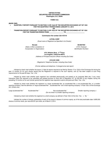 Vorschaubild LiveOne 10-Q Quartalsbericht  