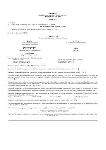 Thumbnail Innodata 10-K Annual Report 2013