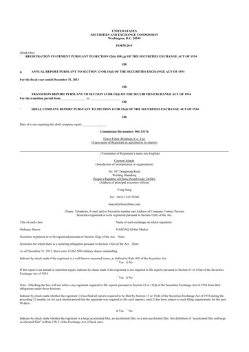 Thumbnail Baijiayun Group 20-F Annual Report 2013