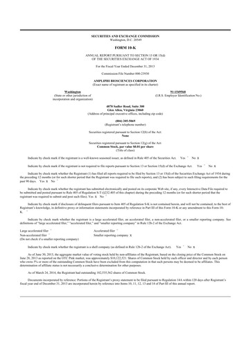 Vorschaubild Armata Pharmaceuticals 10-K Jahresbericht 