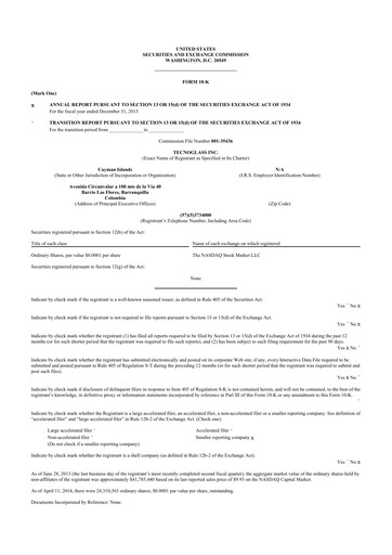 Thumbnail Tecnoglass 10-K Annual Report 