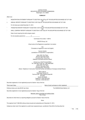 Vorschaubild TROOPS, Inc. 20-F Jahresbericht 2013