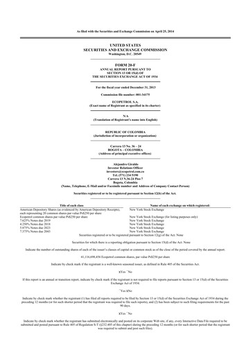 Thumbnail Ecopetrol 20-F Annual Report 