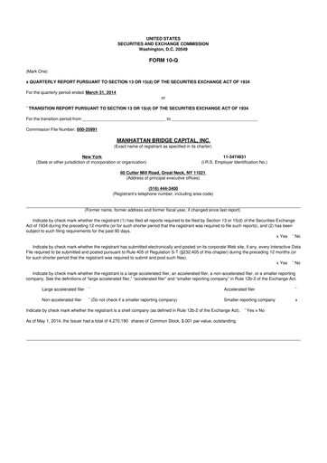 Thumbnail Manhattan Bridge Capital
 10-Q Quarterly Report FY 