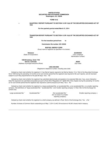 Miniature Green Brick Partners
 10-Q Rapport trimestriel 2014 