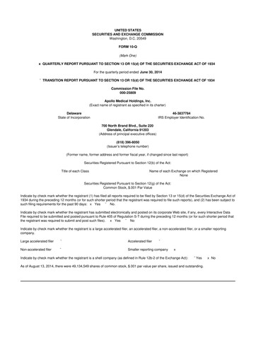 Thumbnail Astrana Health 10-Q Quarterly Report FY2015 