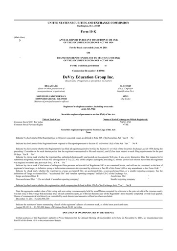 Thumbnail Adtalem Global Education
 10-K Annual Report 2014