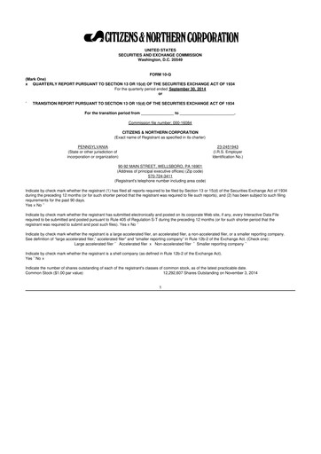 Miniature Citizens & Northern Corp 10-Q Rapport trimestriel 2014 