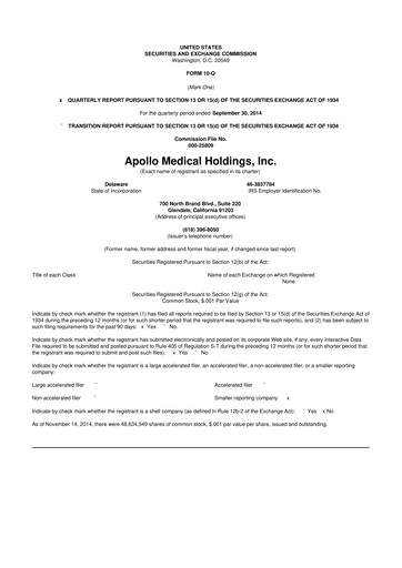 Thumbnail Astrana Health 10-Q Quarterly Report FY2015 