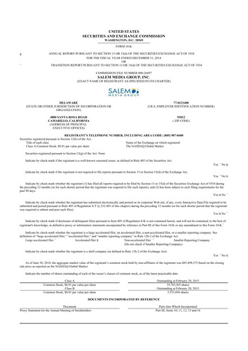 Thumbnail Salem Media Group
 10-K Annual Report 2014