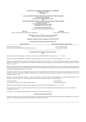 Thumbnail Lument Finance Trust 10-K Annual Report 2014