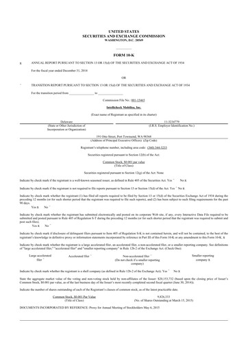 Thumbnail Intellicheck 10-K Annual Report 2014