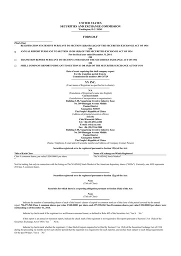 Thumbnail JOYY 20-F Annual Report 2014