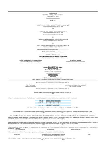 Thumbnail Bladex 20-F Annual Report 2014