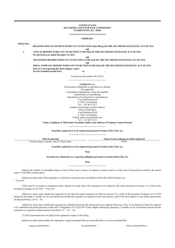 Thumbnail Globant 20-F Annual Report 