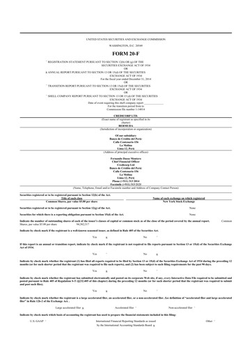 Thumbnail Credicorp 20-F Annual Report 