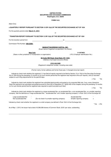 Thumbnail Manhattan Bridge Capital
 10-Q Quarterly Report FY 