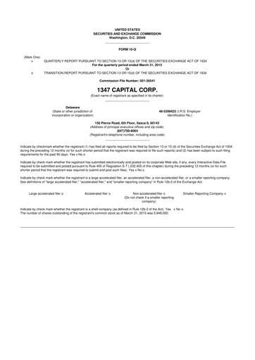 Thumbnail Limbach Holdings 10-Q Quarterly Report FY2015 