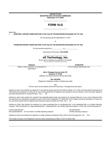 Vorschaubild Vislink Technologies
 10-Q Quartalsbericht 2015 