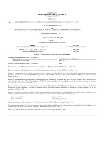 Thumbnail iBio 10-K Annual Report 2015