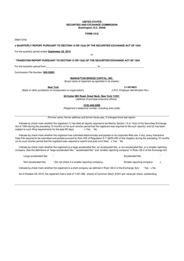 Thumbnail Manhattan Bridge Capital
 10-Q Quarterly Report FY 