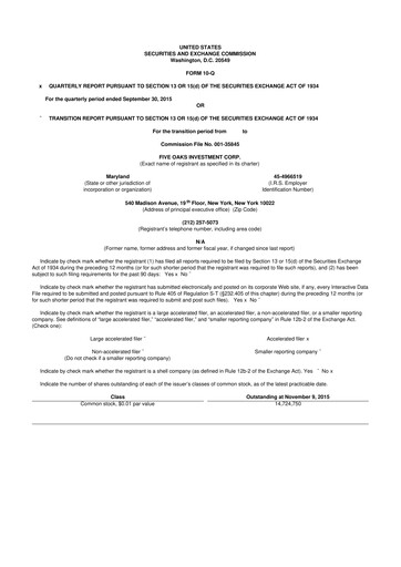 Vorschaubild Lument Finance Trust 10-Q Quartalsbericht  