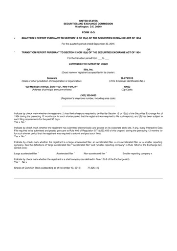 Thumbnail iBio 10-Q Quarterly Report FY 