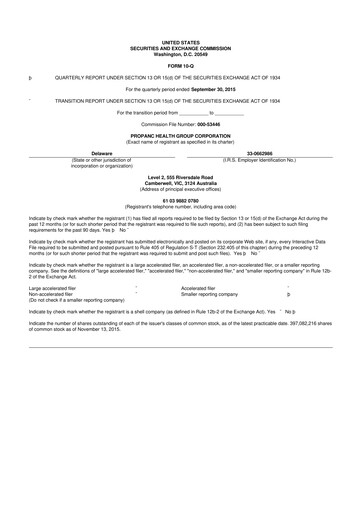 Thumbnail Propanc Biopharma 10-Q Quarterly Report FY2016 