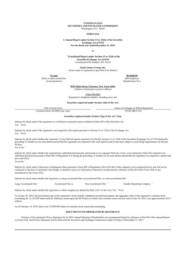 Thumbnail 22nd Century Group
 10-K Annual Report 2015