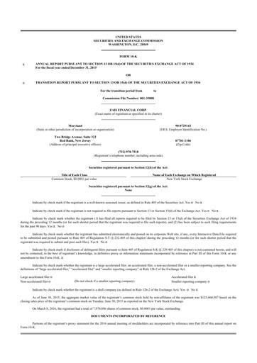 Thumbnail Ready Capital
 10-K Annual Report 2015