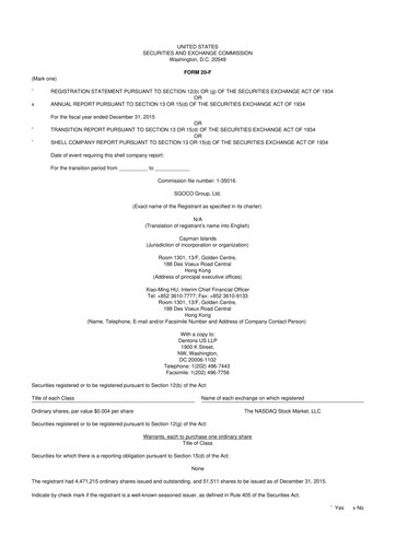 Vorschaubild TROOPS, Inc. 20-F Jahresbericht 2015