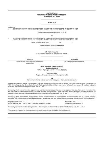 Vorschaubild Vislink Technologies
 10-Q Quartalsbericht 2016 