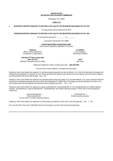 Thumbnail Inspired Entertainment 10-Q Quarterly Report FY2016 