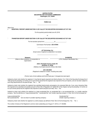 Vorschaubild Vislink Technologies
 10-Q Quartalsbericht 2016 