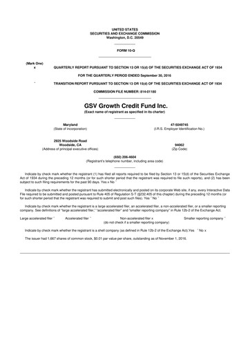 Thumbnail Runway Growth Finance 10-Q Quarterly Report FY 