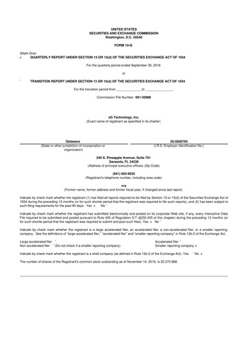 Vorschaubild Vislink Technologies
 10-Q Quartalsbericht 2016 