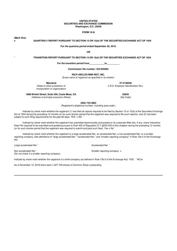 Thumbnail Modiv Industrial 10-Q Quarterly Report FY2016 