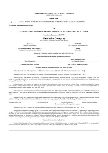 Thumbnail Limoneira
 10-K Annual Report 2016